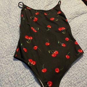 Black cherry body suit